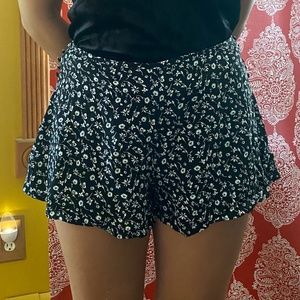 Floral Wide Leg Shorts